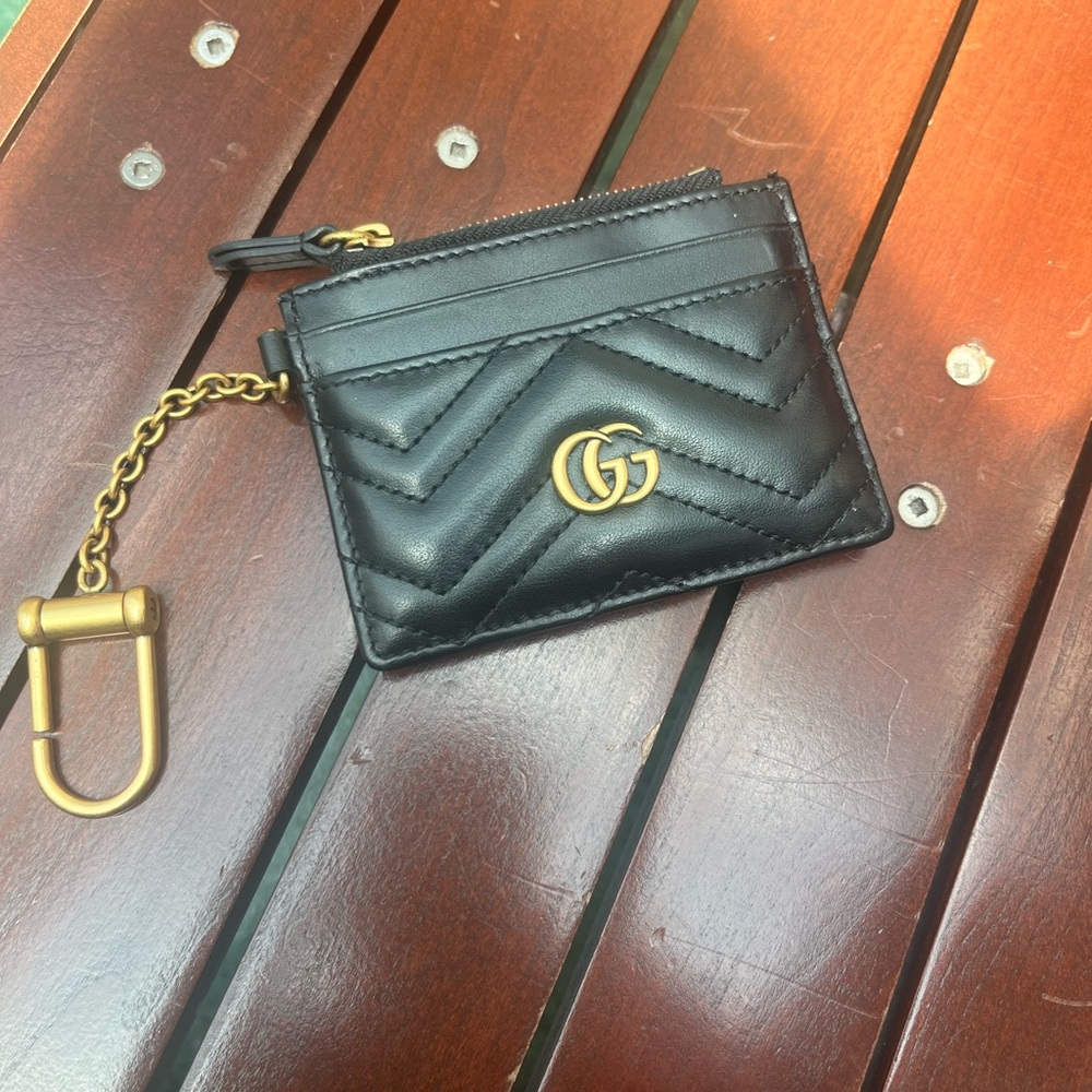 Gucci Black Leather Card Holder